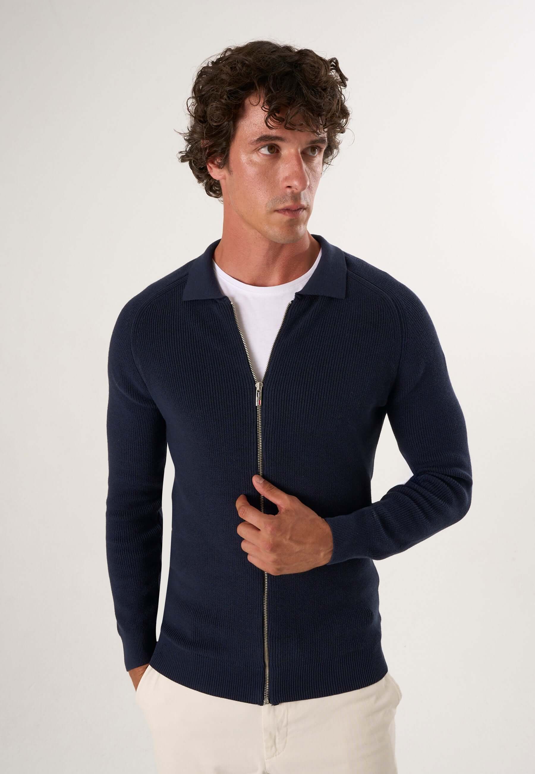 Men Cardigan Full Zip Knit Modern Fit – Felix Hardy