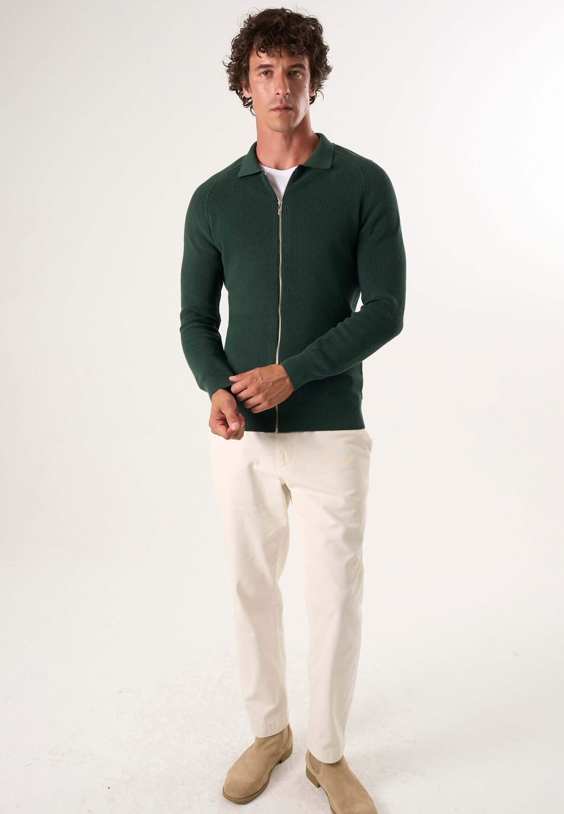 Men Cardigan Full Zip Knit Modern Fit – Felix Hardy
