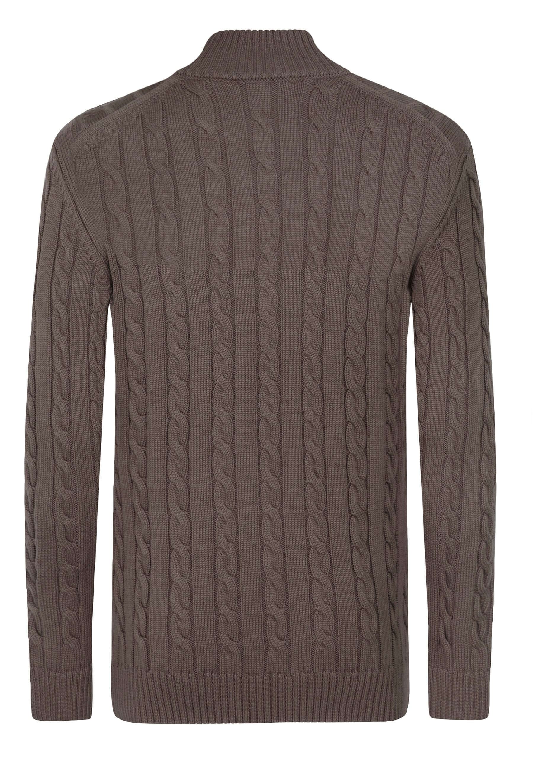 Cable Knit Half Zipper Long Sleeve Pullover – Felix Hardy